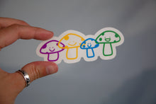 Load image into Gallery viewer, Mushroom Sun Catcher Sticker by Abby
