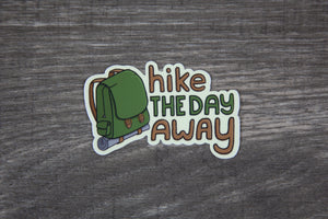 Hike the Day Away Sticker by Rage Puddle
