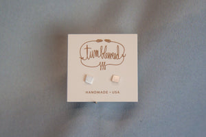 Extra Small Square Studs - SILVER by Tumbleweed
