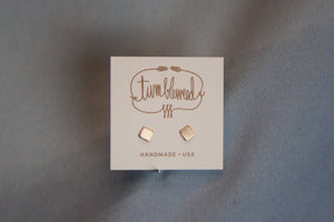 Extra Small Square Studs - GOLD by Tumbleweed