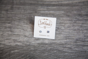 Extra Small Square Studs - SILVER by Tumbleweed