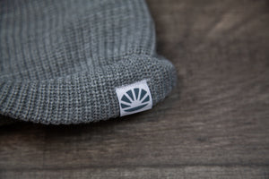 Cable Beanie _ Light Grey