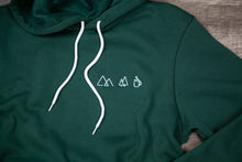 Load image into Gallery viewer, Mountain Trees and Coffee Hoodie
