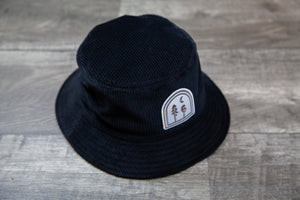 Corduroy Bucket Hat _ Black