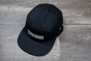 Bellingham Five Panel Cap _ Black