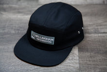 Load image into Gallery viewer, Bellingham Five Panel Cap _ Black
