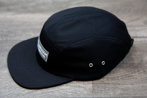 Bellingham Five Panel Cap _ Black