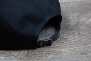 Bellingham Five Panel Cap _ Black