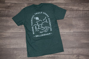 Bellingham Tranquil Trails - T-Shirt _ Green