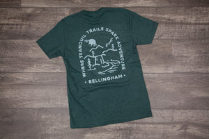 Bellingham Tranquil Trails - T-Shirt _ Green