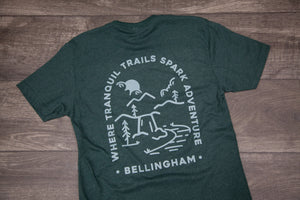 Bellingham Tranquil Trails - T-Shirt _ Green