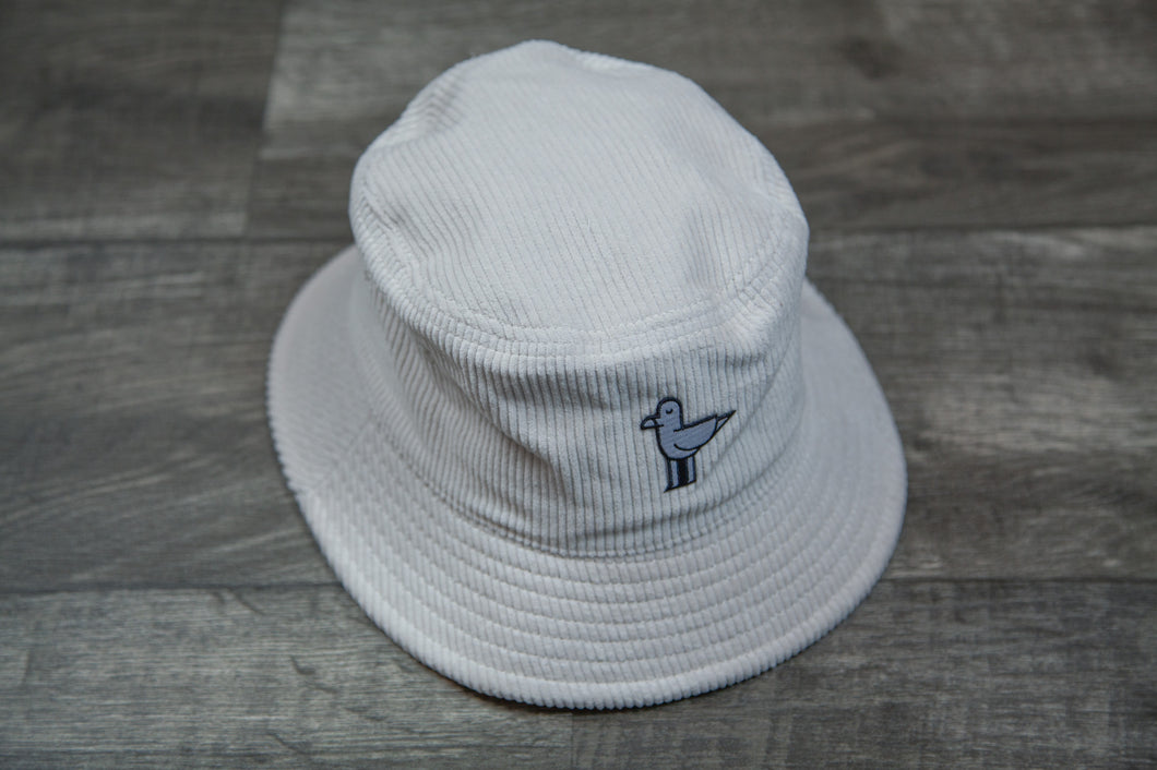 Corduroy Bucket Hat _ Cream Seagull