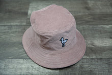 Load image into Gallery viewer, Corduroy Bucket Hat _ Hazy Pink Seagull
