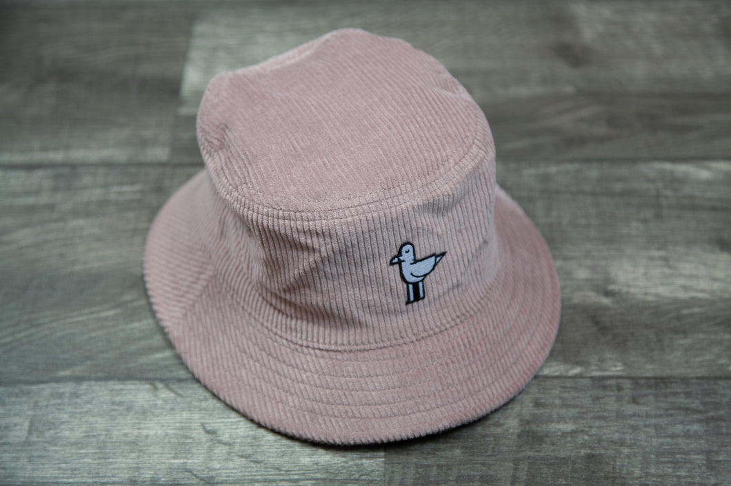 Corduroy Bucket Hat _ Hazy Pink Seagull