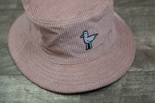 Load image into Gallery viewer, Corduroy Bucket Hat _ Hazy Pink Seagull
