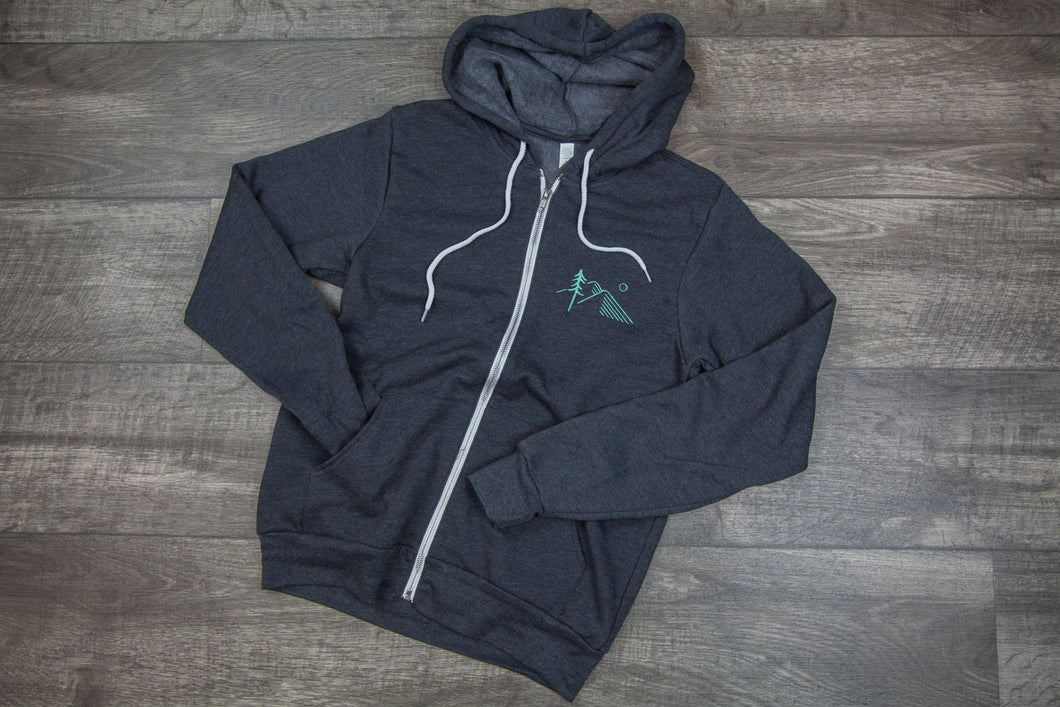 PNW Mountain - Zip Up Hoodie