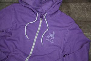 PNW Mermaid - Hoodie - Purple Zip-up