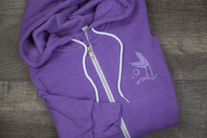 PNW Mermaid - Hoodie - Purple Zip-up