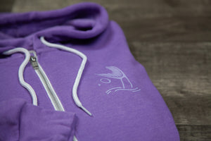 PNW Mermaid - Hoodie - Purple Zip-up