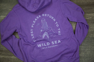 PNW Mermaid - Hoodie - Purple Zip-up