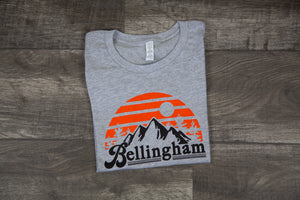 Bellingham Sunset - Tee - Grey