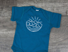 Load image into Gallery viewer, Mountain and Sea Infant Onesie _ Oceanside

