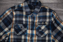 Load image into Gallery viewer, Ladies Long Sleeve Plaid Flannel Shirt
