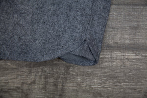 Men's Long Sleeve Solid Flannel Shirt - Light Grey