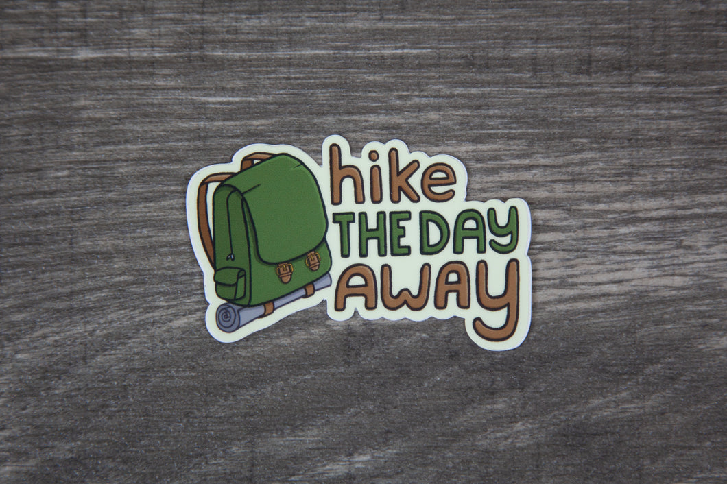 Hike the Day Away Sticker by Rage Puddle