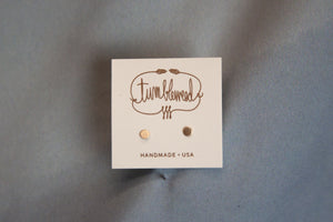 Extra Small Circle Studs - GOLD by Tumbleweed