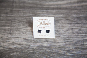 Small Square Studs - SILVER by Tumbleweed
