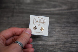 Small Square Studs - GOLD by Tumbleweed