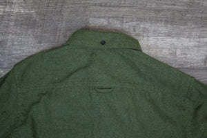 Men's Long Sleeve Solid Flannel Shirt - Olive